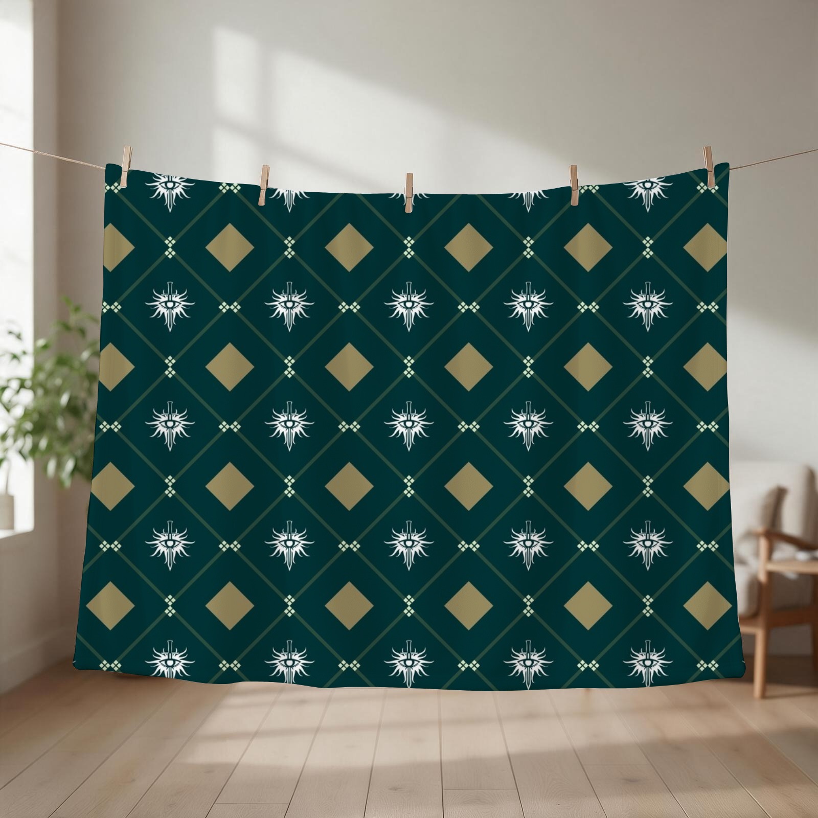 Home Textiles Classic Fashion - Inquisition Textile - Dragon Age Geometric