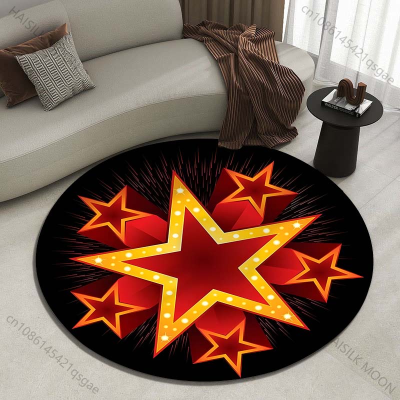 Luxury Home Textiles Usa - Multiple sizes Five glowing red stars