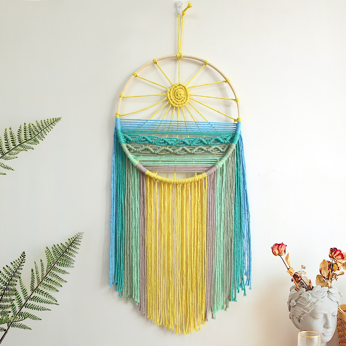 Nordic Sunrise Macrame Tapestr - đánh giá và giá Sunrise Home Textiles & Apparel
