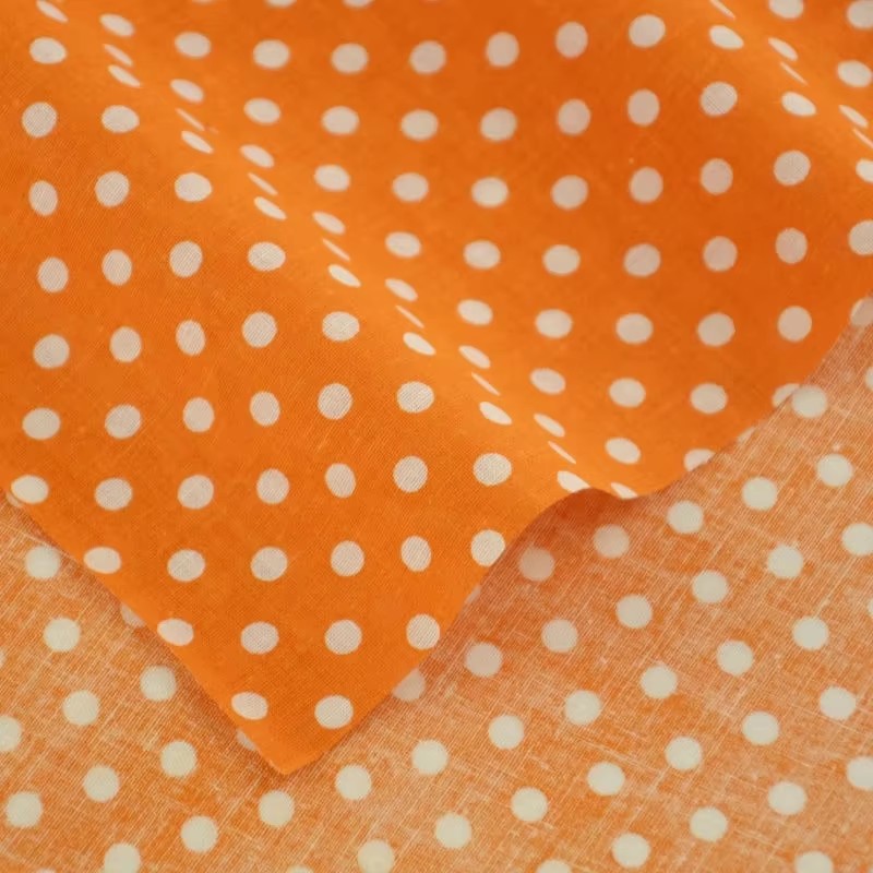 50X150CM White Orange Polka Do - đánh giá và giá Home Textiles Usa