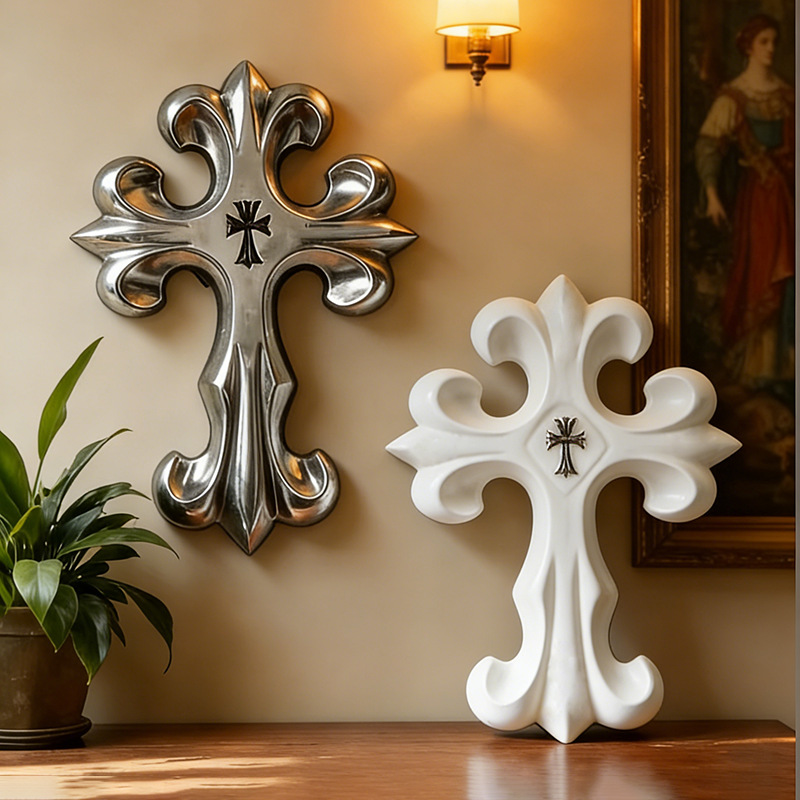Retro Cross Wall Decor Gothic  - đánh giá và giá Vintage Home Textiles