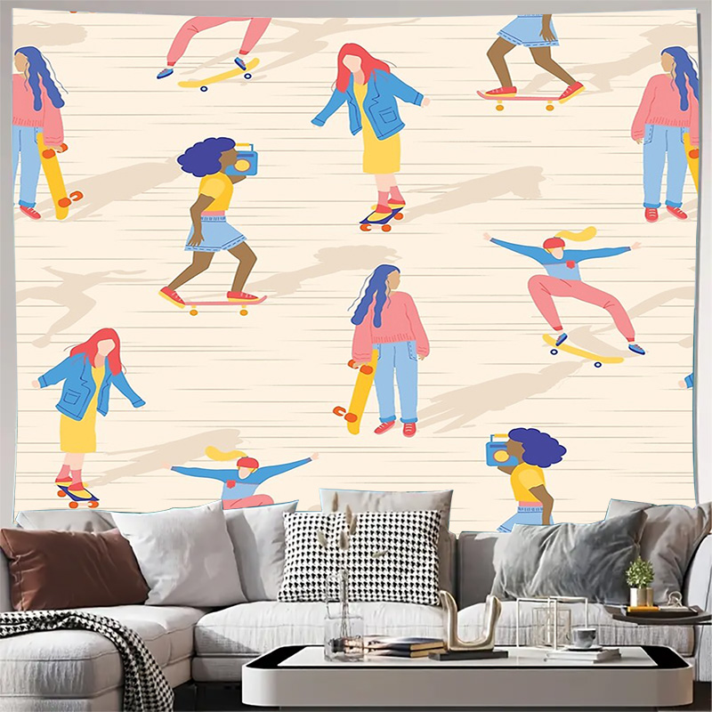 Wall Tapestry Aesthetic Room D - đánh giá và giá Vintage Home Textiles