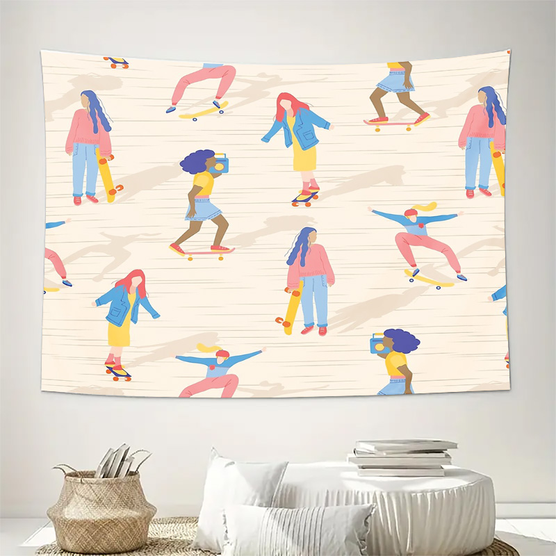 Wall Tapestry Aesthetic Room D - đánh giá và giá Vintage Home Textiles