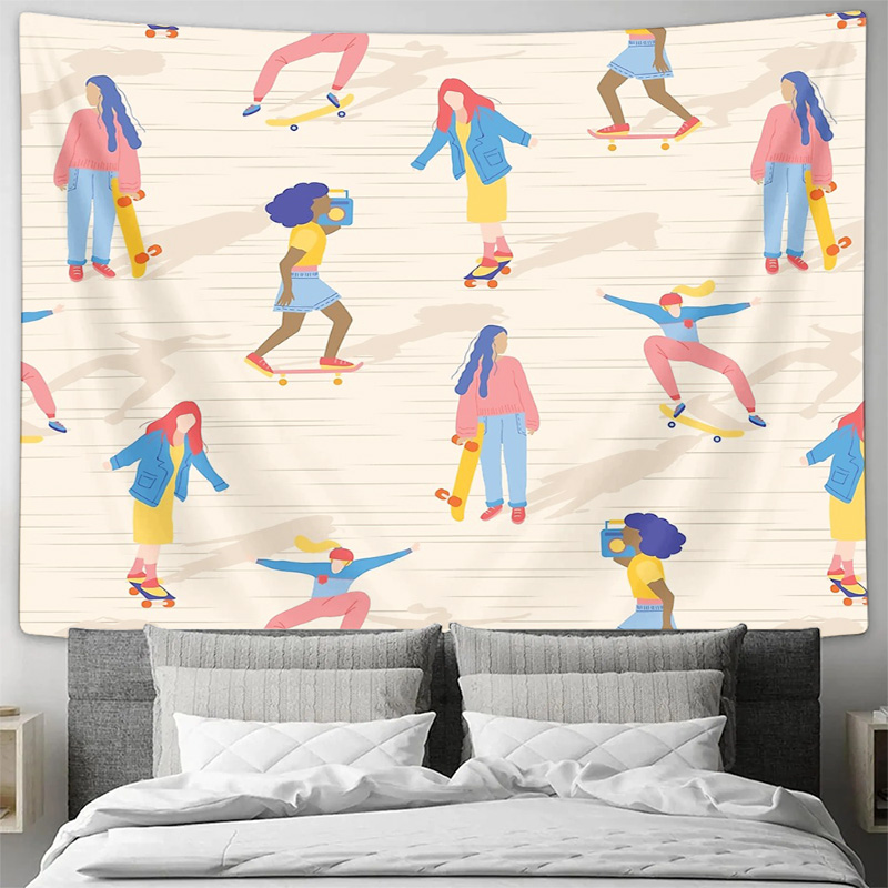 Wall Tapestry Aesthetic Room D - đánh giá và giá Vintage Home Textiles