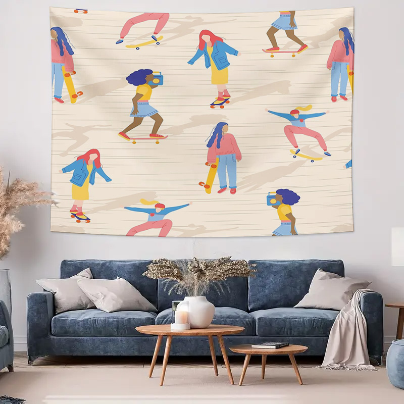 Wall Tapestry Aesthetic Room D - đánh giá và giá Vintage Home Textiles
