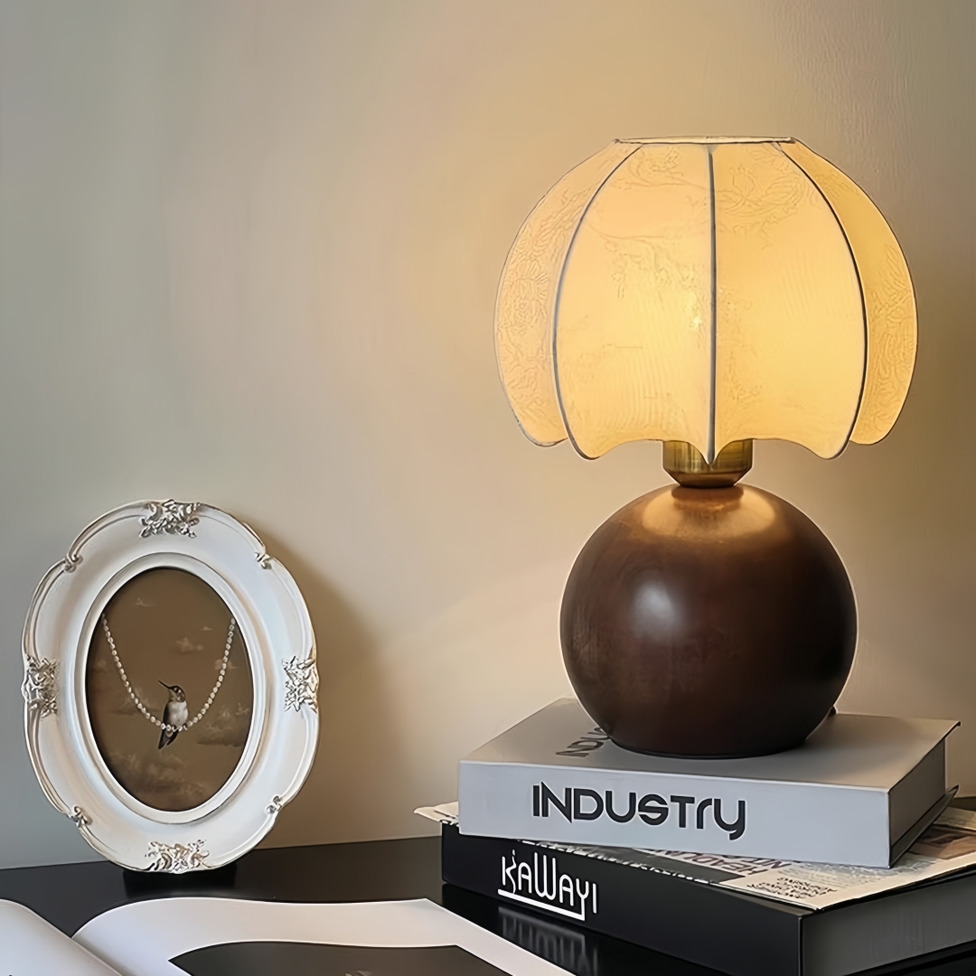 Vintage floral table lamp, med - đánh giá và giá Vintage Home Textiles