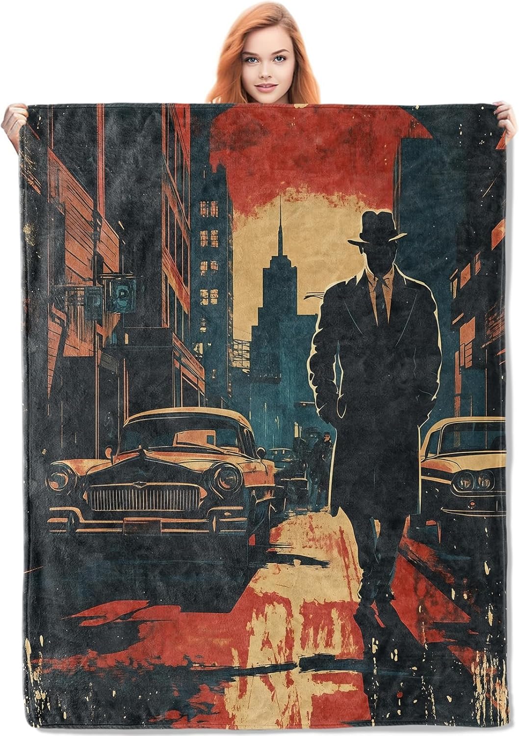 Noir Detective Blanket Gifts f - đánh giá và giá Home Textiles Usa