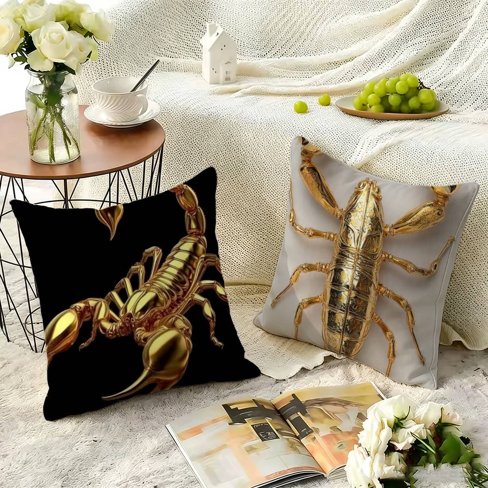 Luxury Gold S-Scorpion Square  - đánh giá và giá Luxury Home Textiles Usa