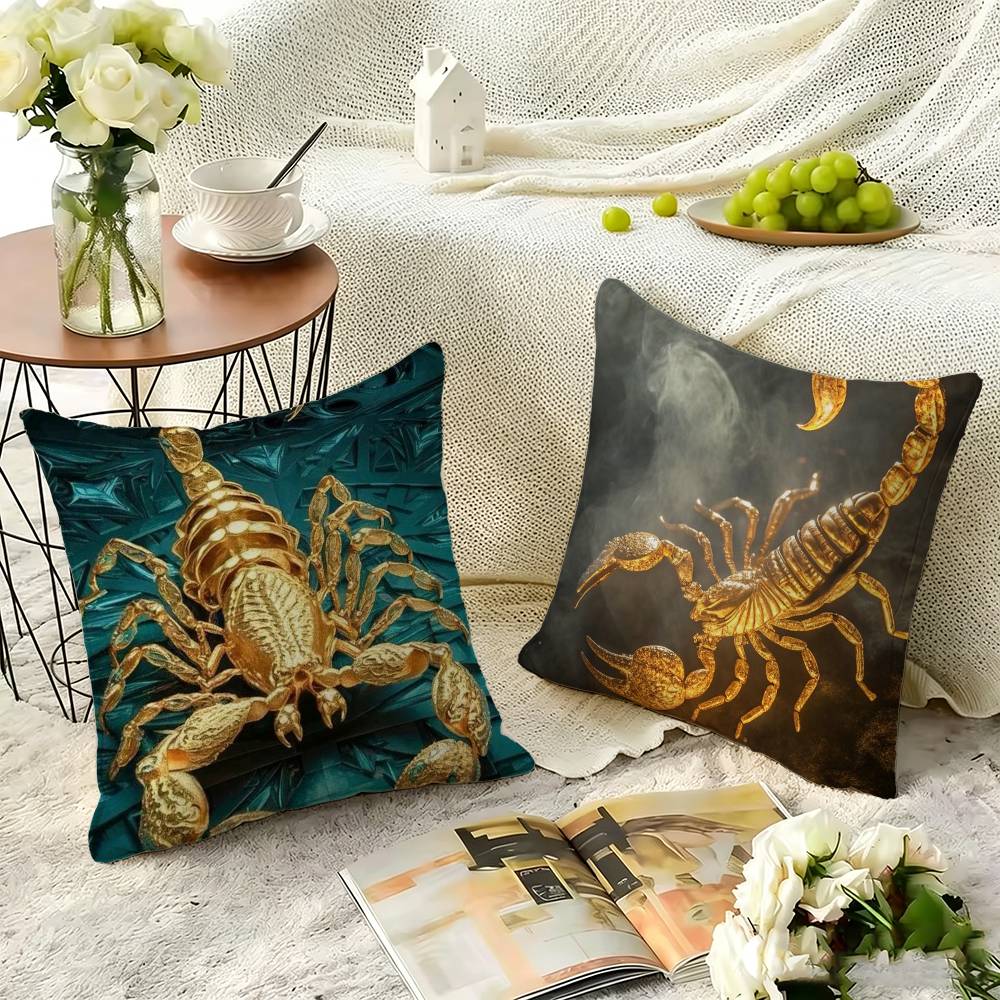 Luxury Gold S-Scorpion Square  - đánh giá và giá Luxury Home Textiles Usa